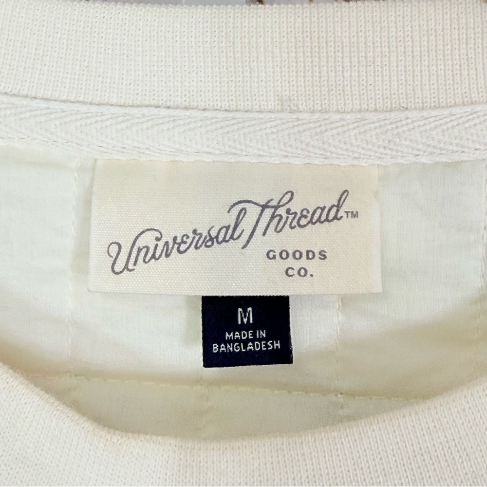 Universal Thread Cream Quilt Pattern Sweater. Siz… - image 3